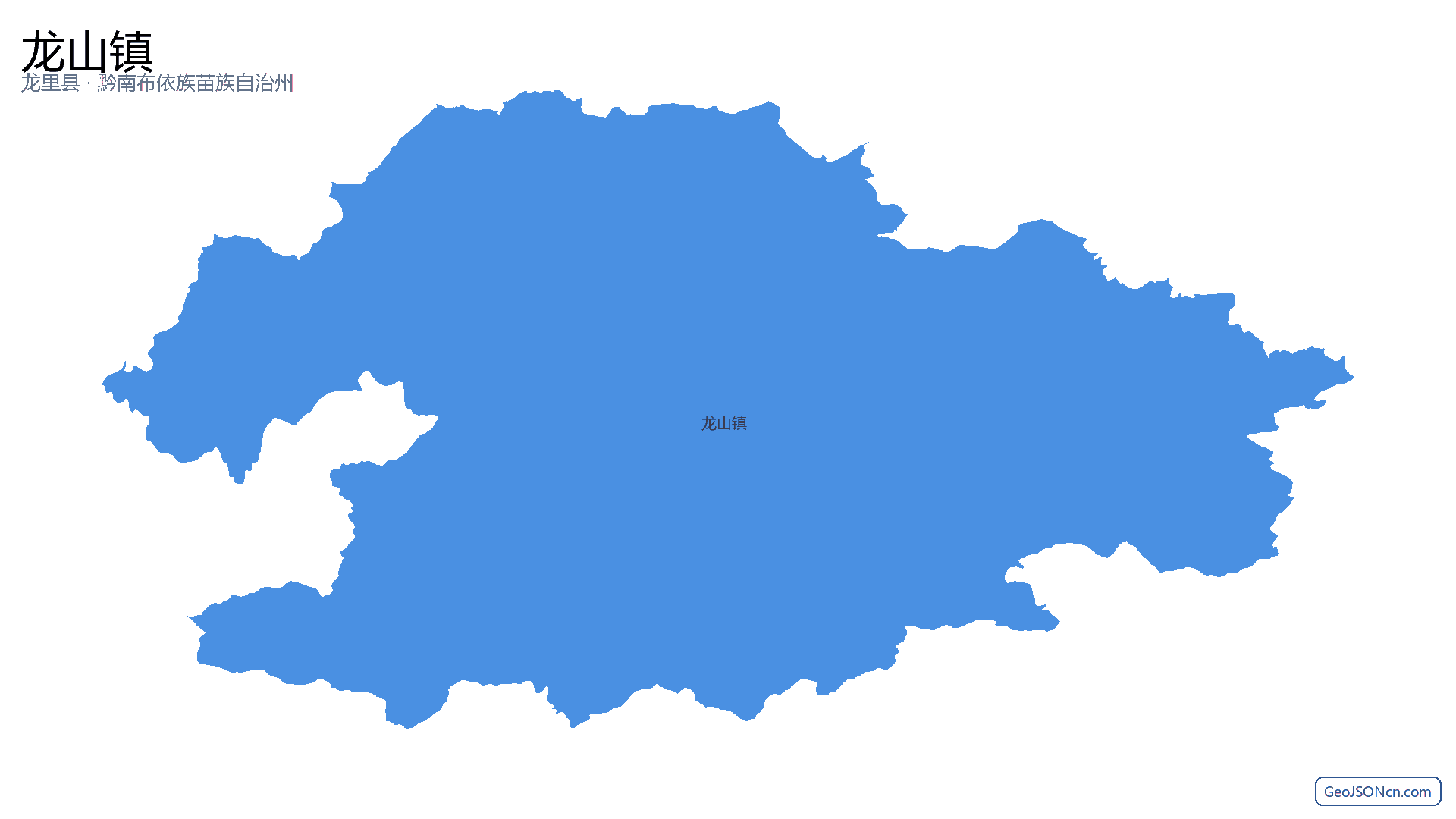 龙山镇行政区划边界地图（龙里县·黔南布依族苗族自治州）,提供GeoJSON、SHP矢量边界数据下载及高清地图大图(PNG/JPG) - GeoJSONcn.com