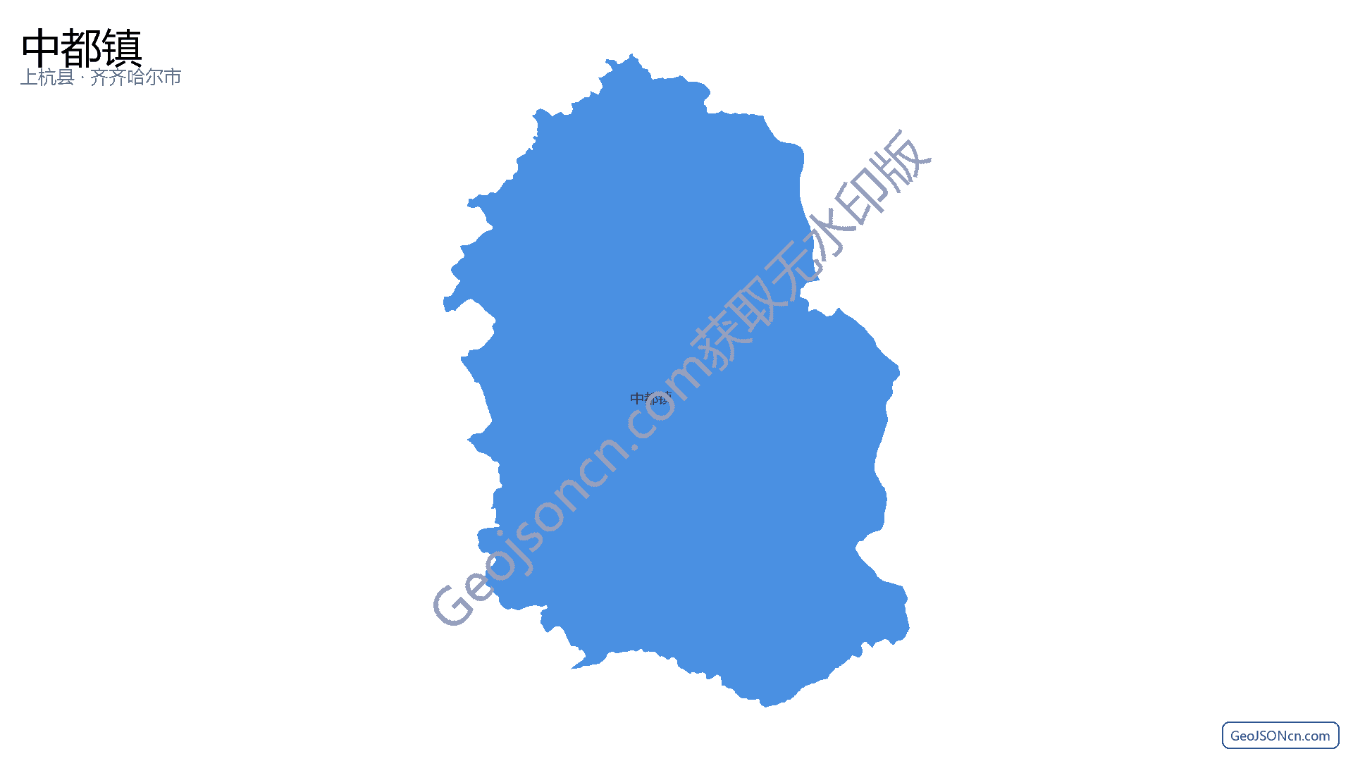 中都镇行政区划边界地图（上杭县·龙岩市）,提供GeoJSON、SHP矢量边界数据下载及高清地图大图(PNG/JPG) - GeoJSONcn.com