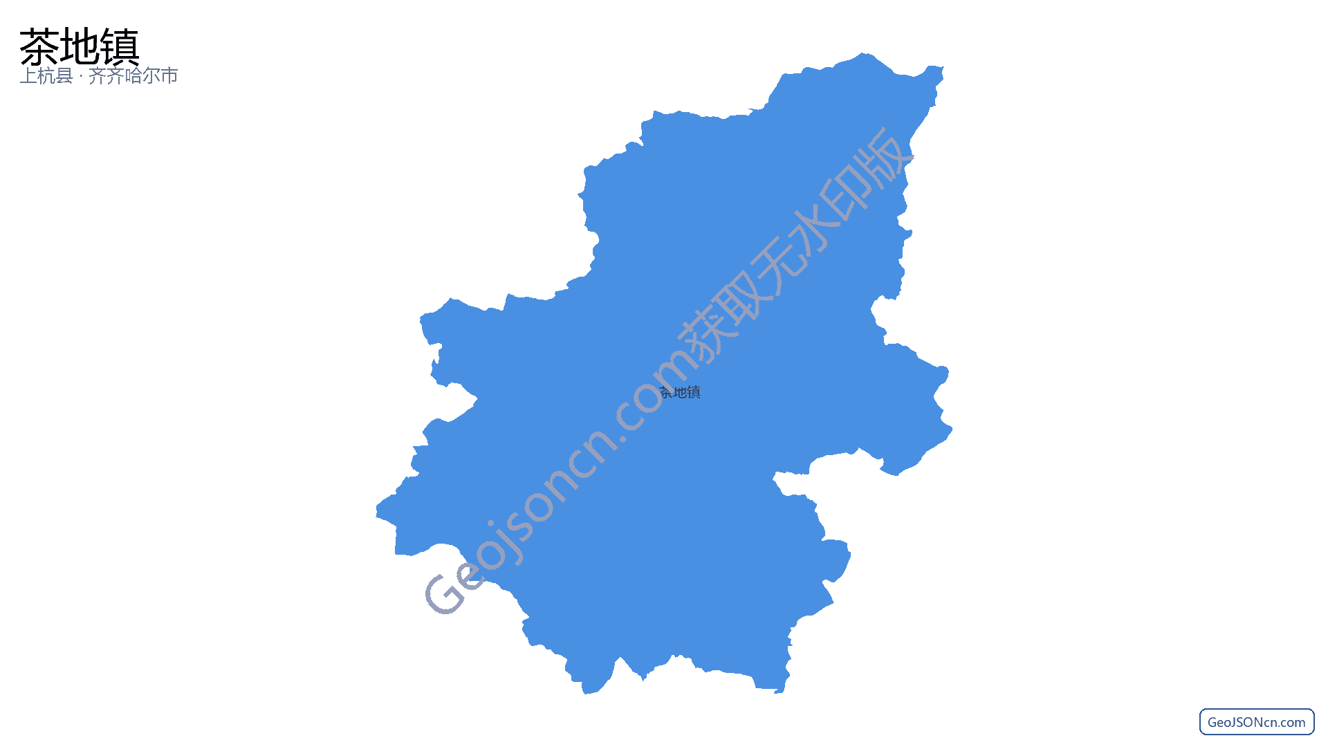 茶地镇行政区划边界地图(上杭县·龙岩市),提供GeoJSON、SHP矢量边界数据下载及高清地图大图(PNG/JPG) - GeoJSONcn.com