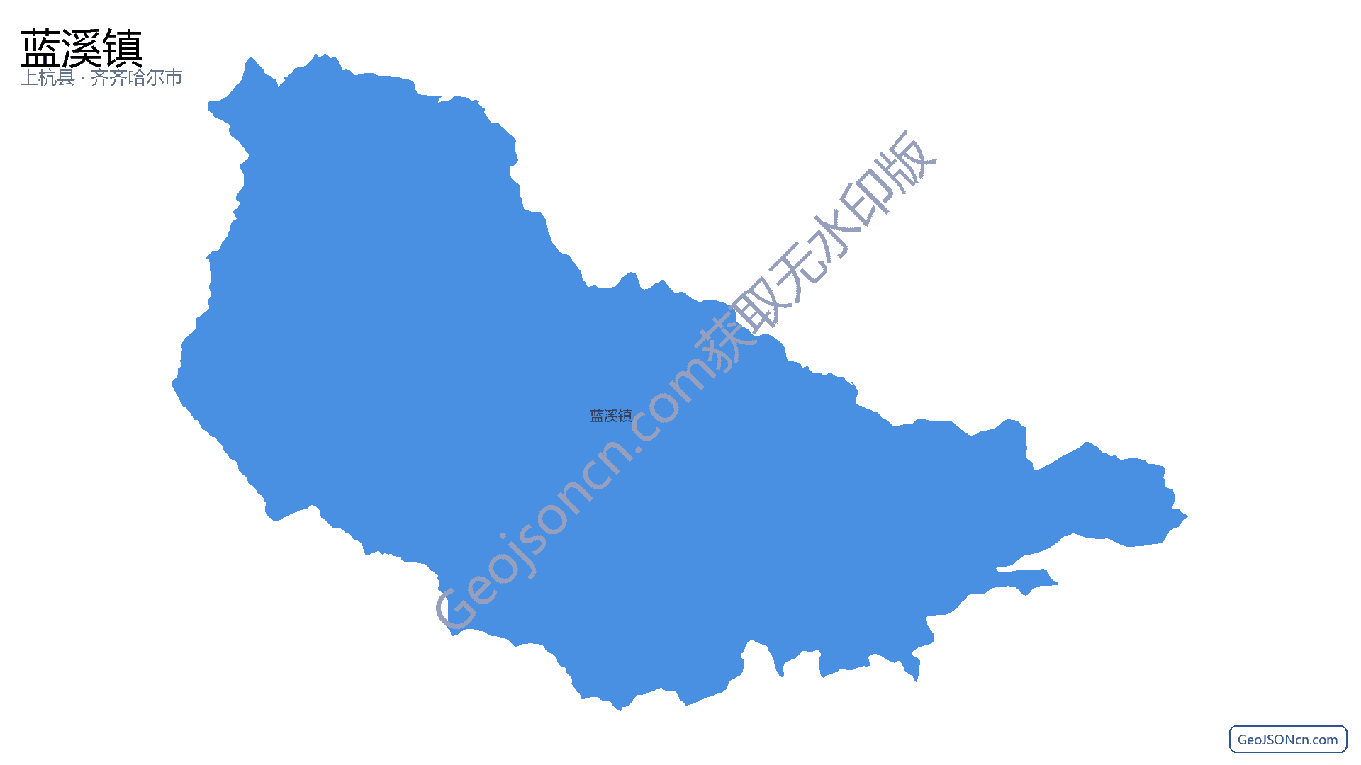 蓝溪镇行政区划边界地图（上杭县·龙岩市）,提供GeoJSON、SHP矢量边界数据下载及高清地图大图(PNG/JPG) - GeoJSONcn.com