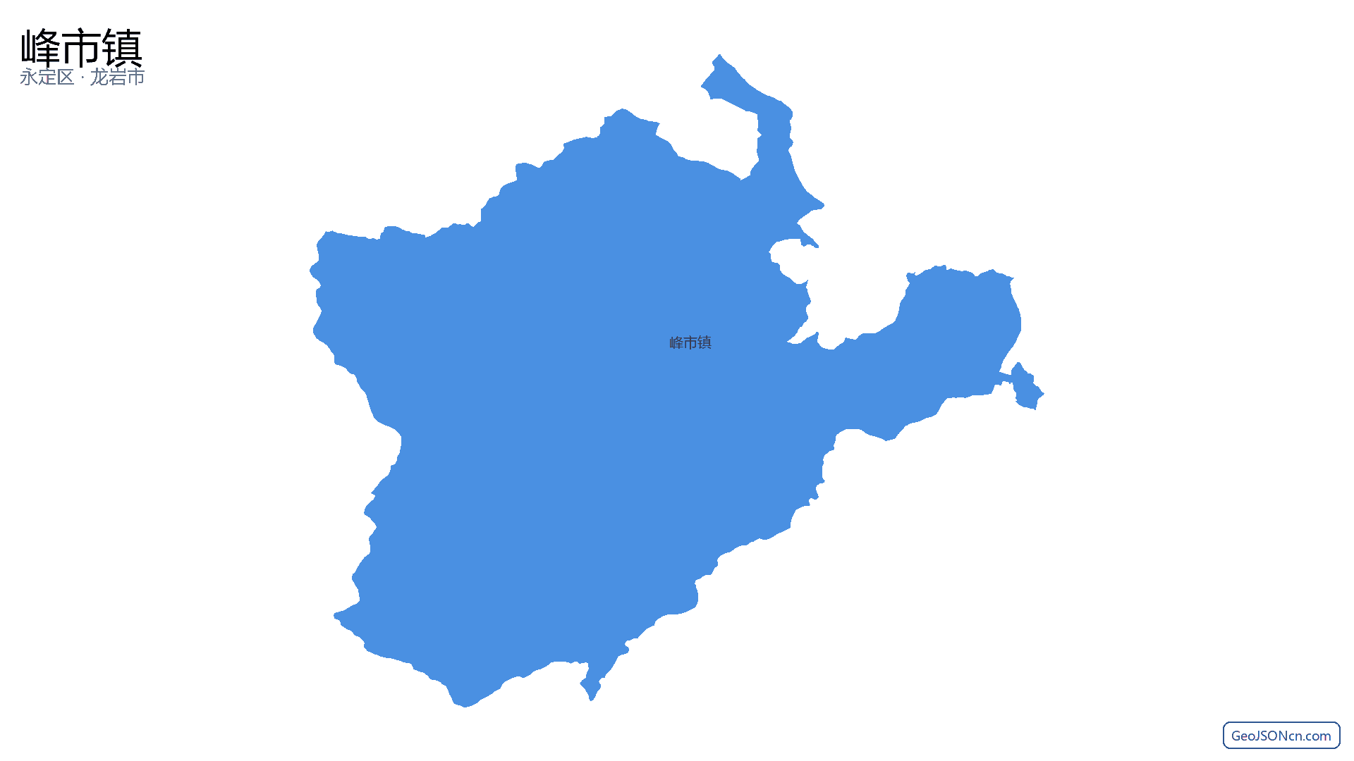 峰市镇行政区划边界地图(永定区·龙岩市),提供GeoJSON、SHP矢量边界数据下载及高清地图大图(PNG/JPG) - GeoJSONcn.com