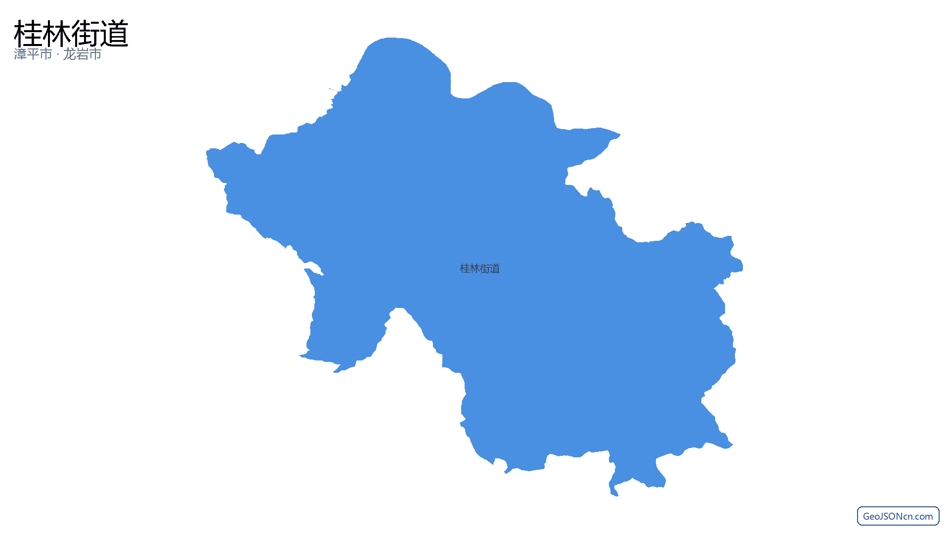 桂林街道行政区划边界地图（漳平市·龙岩市）,提供GeoJSON、SHP矢量边界数据下载及高清地图大图(PNG/JPG) - GeoJSONcn.com