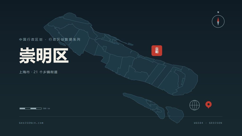 崇明区地图ppt预览