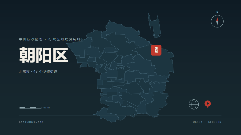 朝阳区地图ppt预览