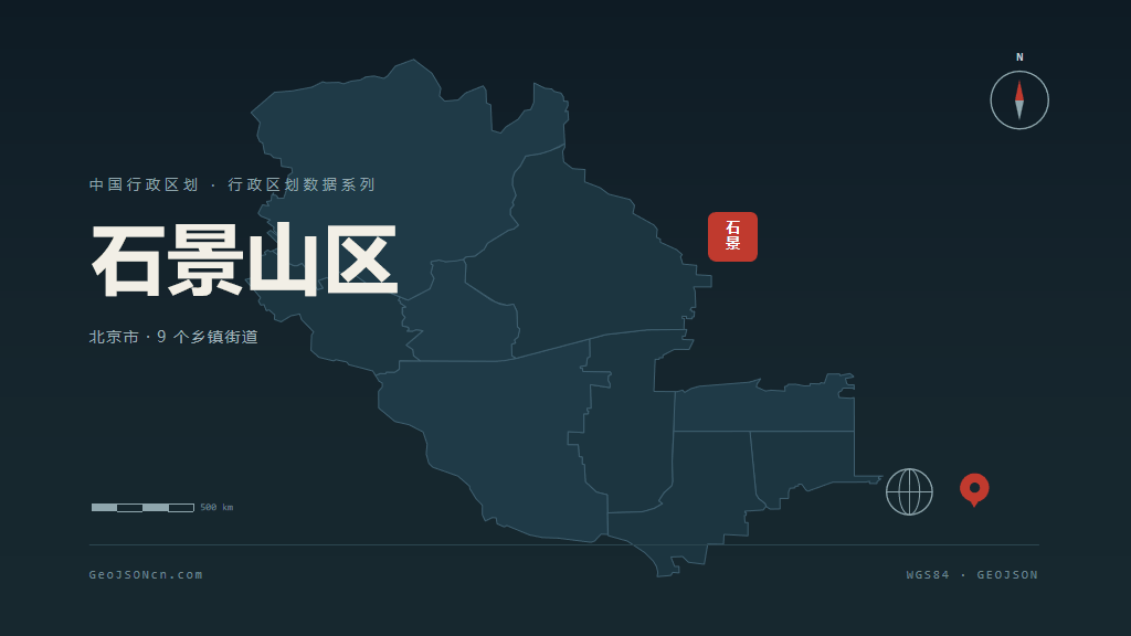 石景山区地图ppt预览