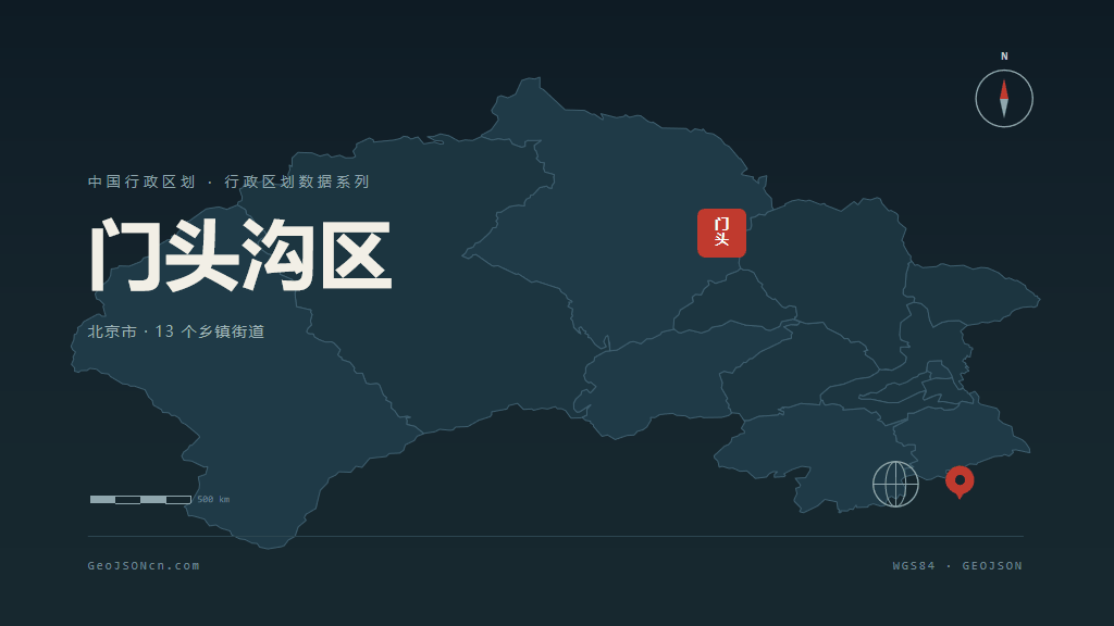 门头沟区地图ppt预览