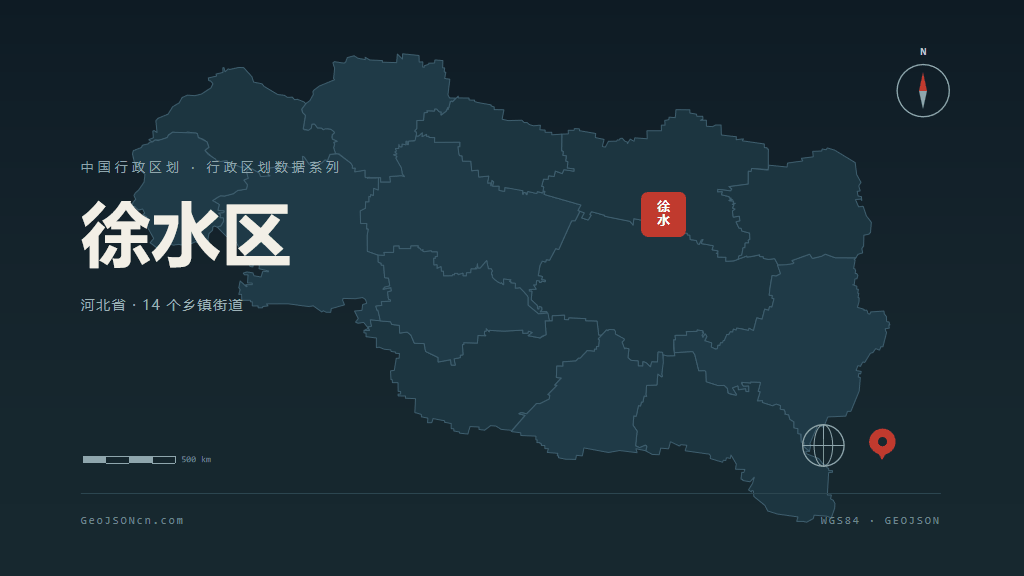 保定徐水区矢量行政区划地图