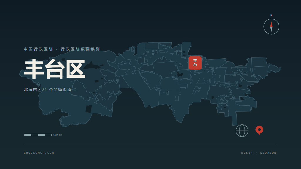 北京丰台区矢量行政区划地图