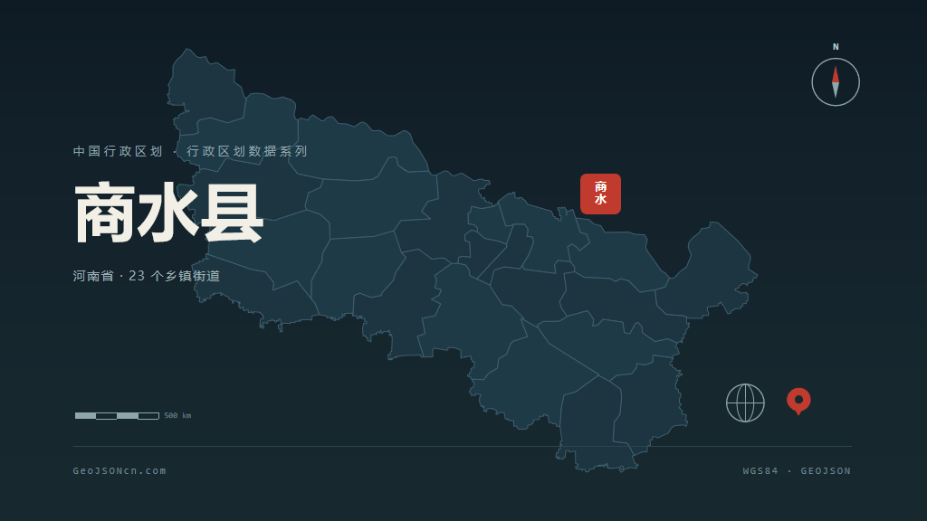 周口商水县矢量行政区划地图
