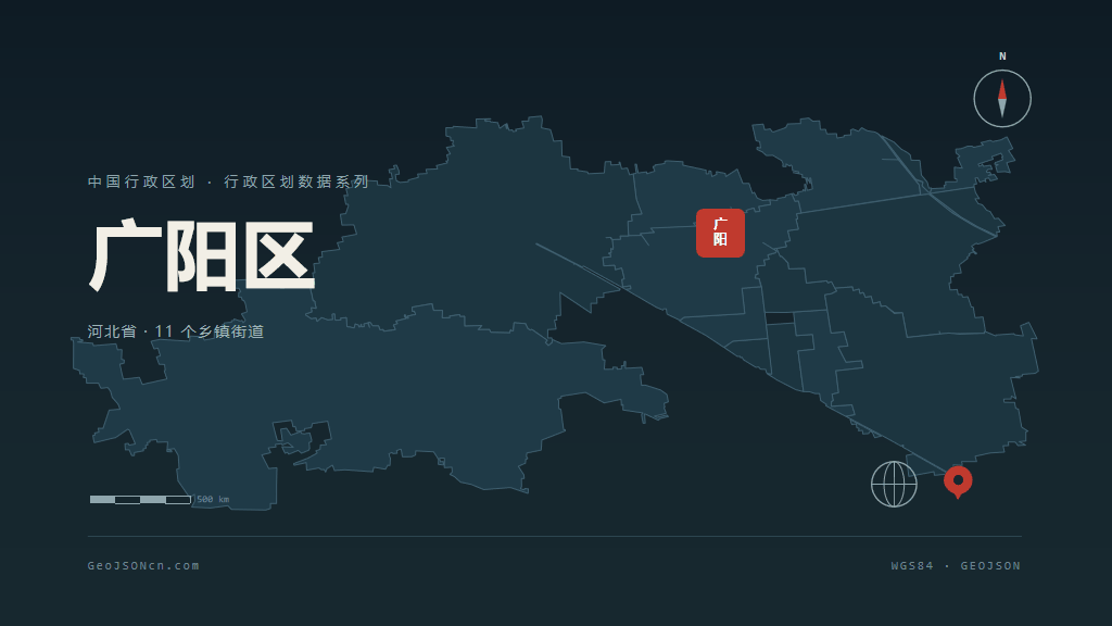 廊坊广阳区矢量行政区划地图