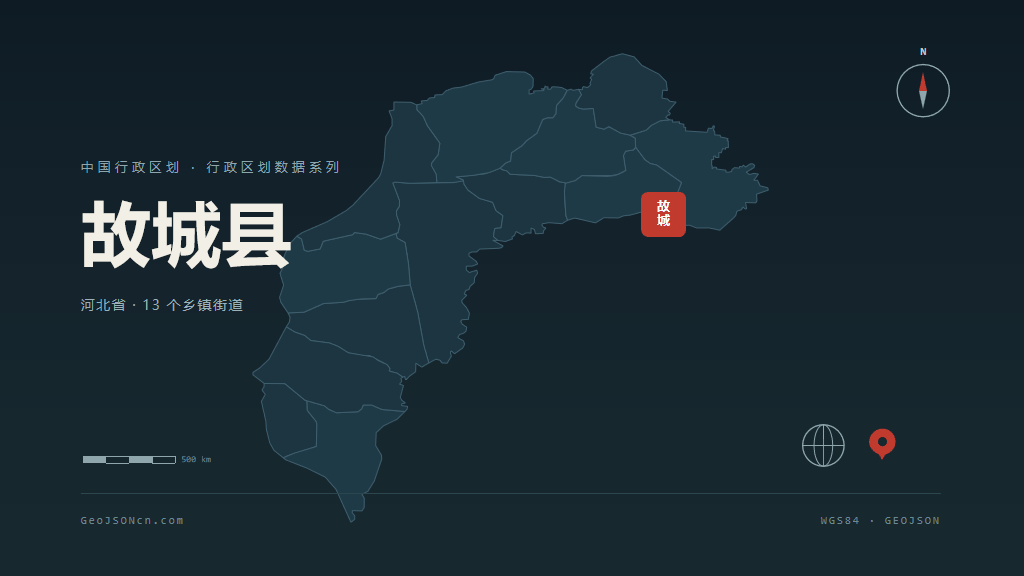 衡水故城县矢量行政区划地图