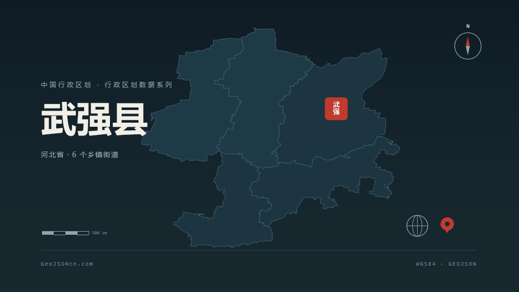 衡水武强县矢量行政区划地图