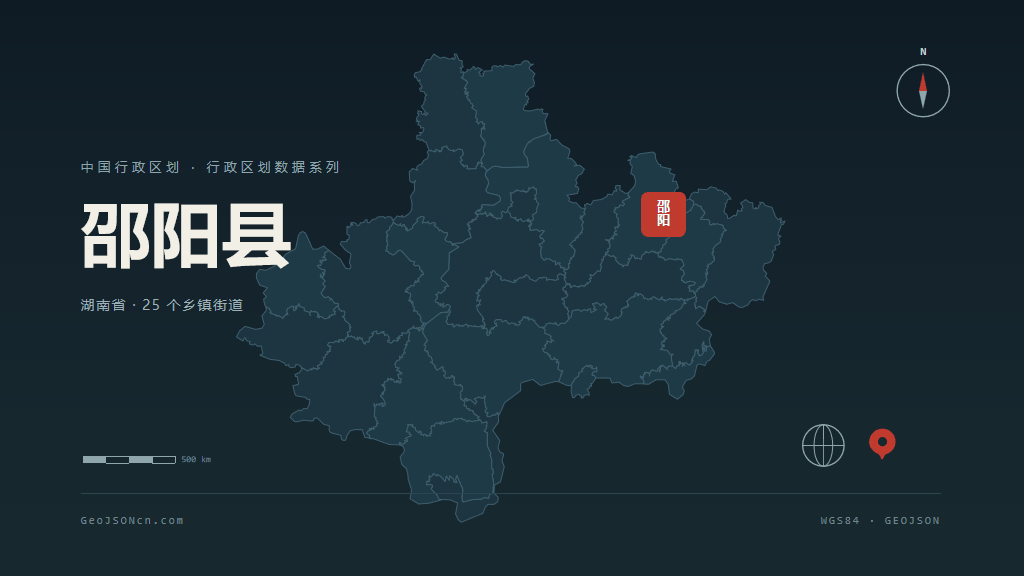 邵阳邵阳县矢量行政区划地图
