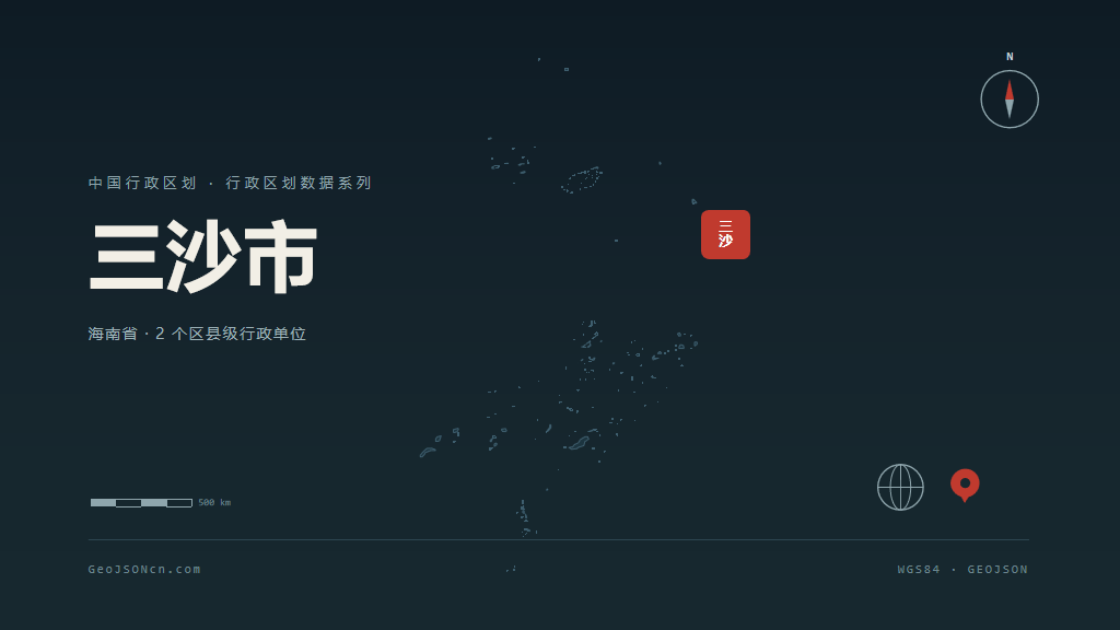 三沙市地图ppt预览