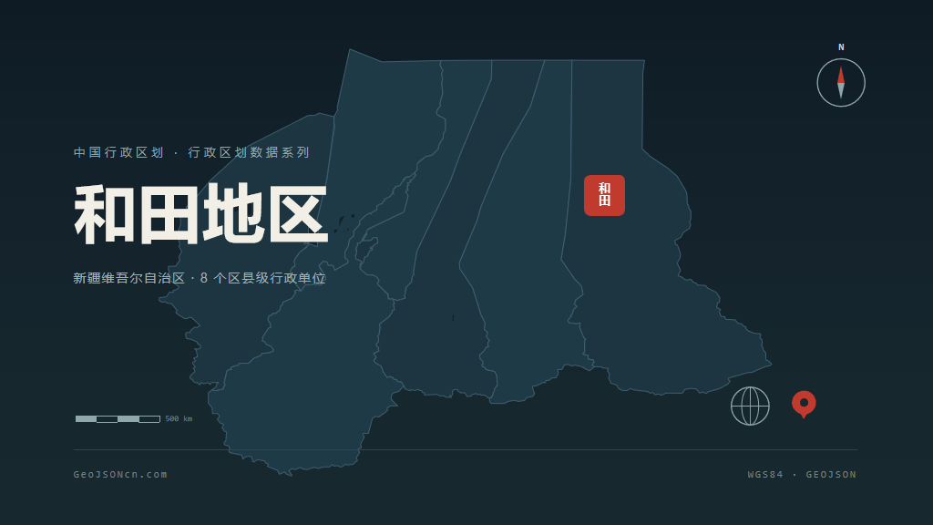 和田地区地图ppt预览