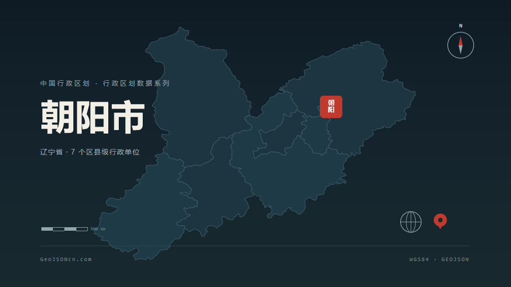 朝阳市地图ppt预览