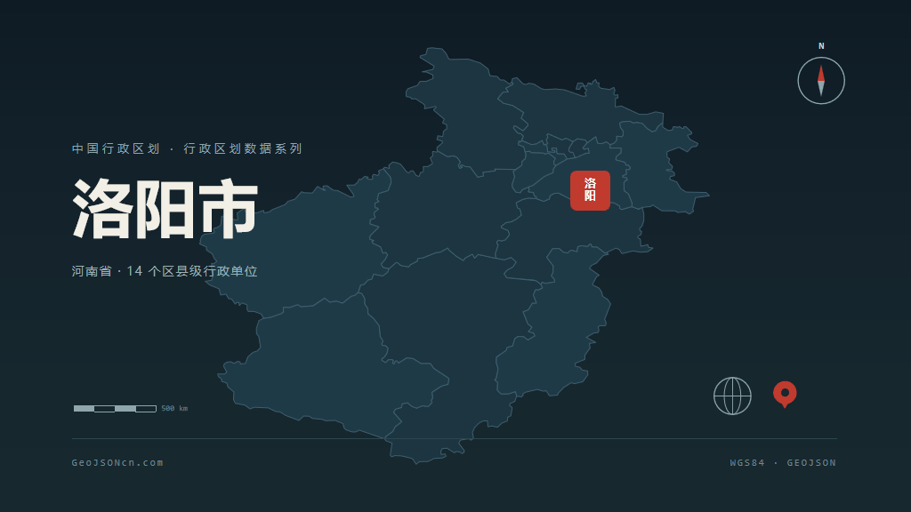 洛阳市地图ppt预览