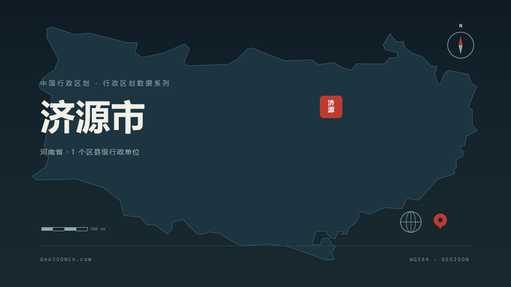 济源市地图ppt预览