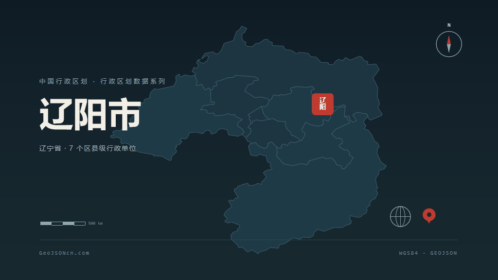 辽阳市地图ppt预览