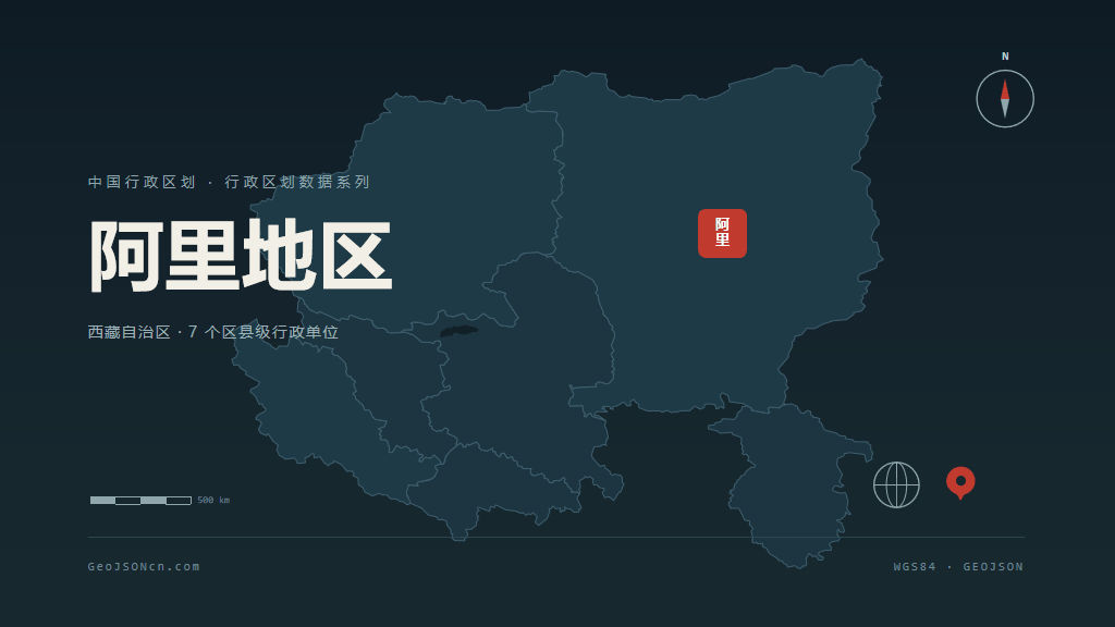 阿里地区地图ppt预览